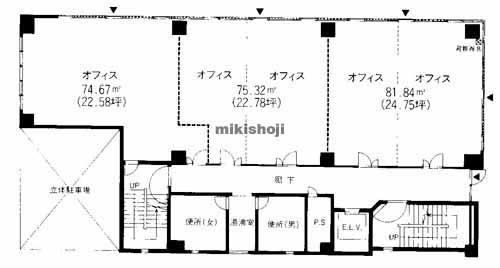 博多電気ビル 平面1