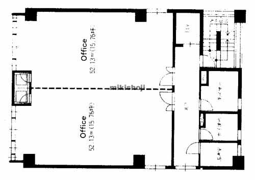 天神・尾嶋ビル 平面1