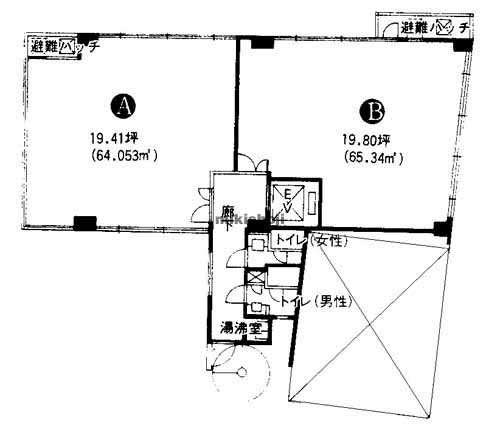 大名クリエートビル 平面1