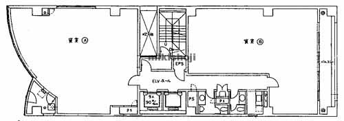 天神サンビル 平面1