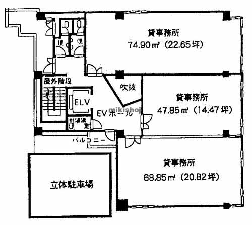 ノイラ天神ビル 平面1