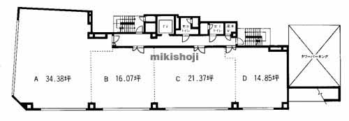天神リンデンビル 平面1