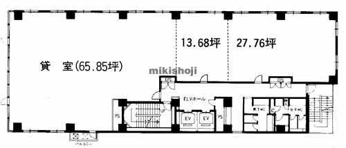 綾杉ビル北天神 平面1