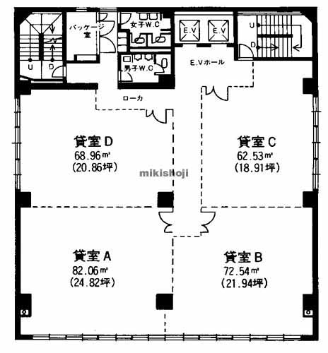 Ｗビルディング紺屋今町 平面1