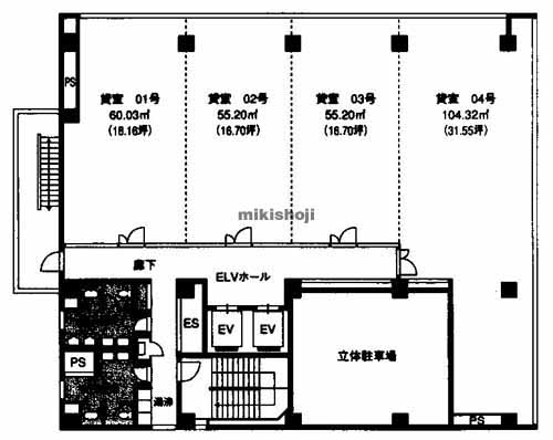 Ｗビルディング辛島公園 平面1