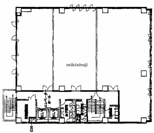 明治安田生命熊本ビル 平面1