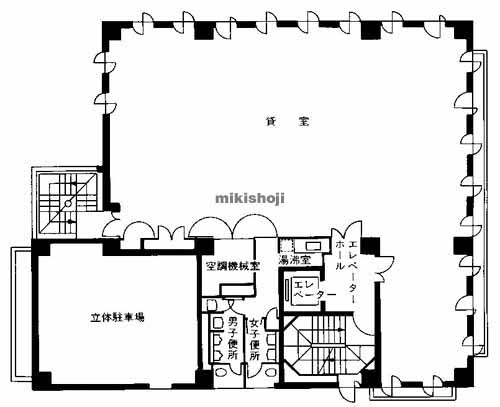 財宝鴨池ビル 平面1
