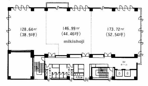 損保ジャパン北九州ビル 平面1