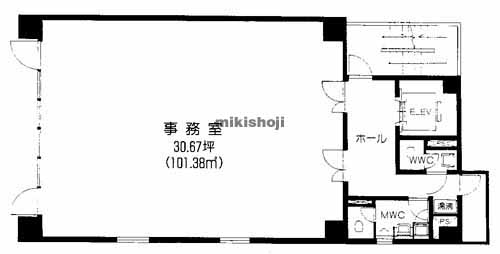 福岡舞鶴ビル 平面1