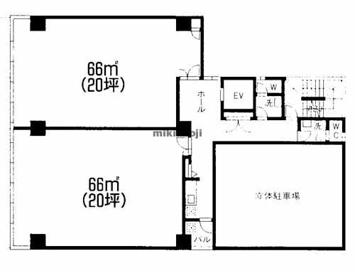 オフィスニューガイア天神東 平面1