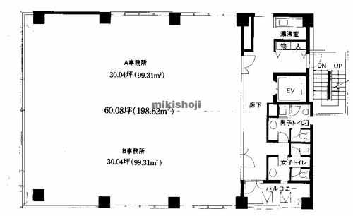 天神チクモクビル 平面1