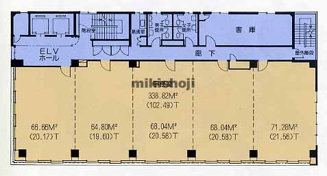 ジブラルタ生命沖縄那覇ビル 平面1