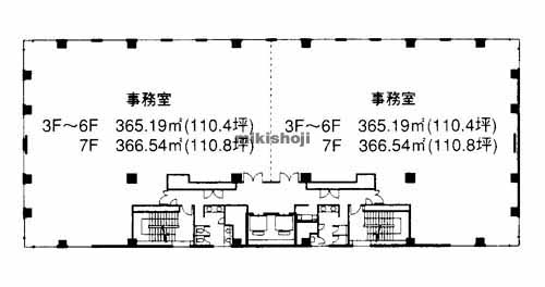 福岡アーセオンビル 平面1