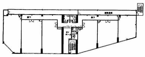 九州三菱自動車大橋ビル 平面1