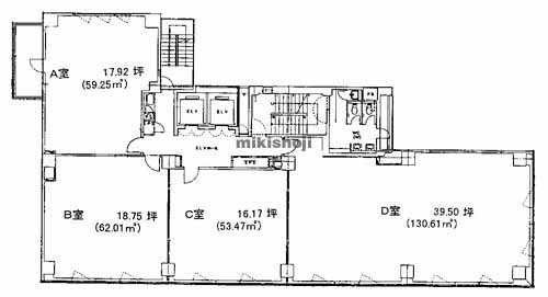 天神アイエスビル 平面1