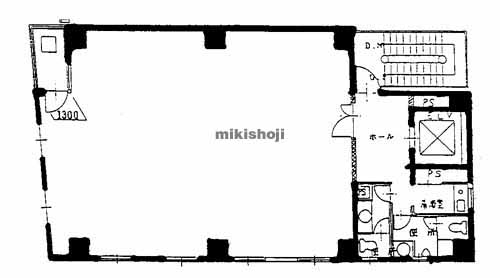 ハニービル博多綱場町 平面1