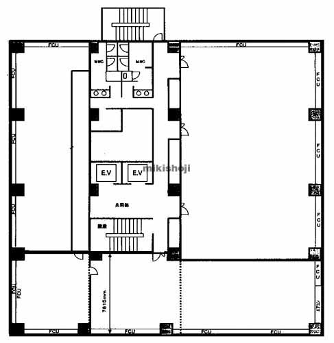 九建本社ビル 平面1