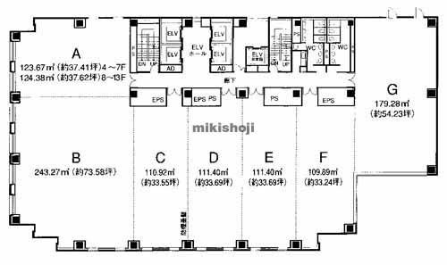 広島袋町ビルディング 平面1