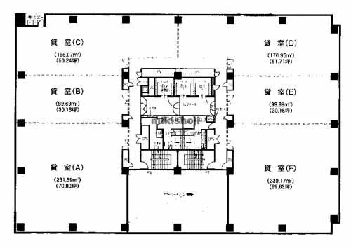 大博センタービル 平面1