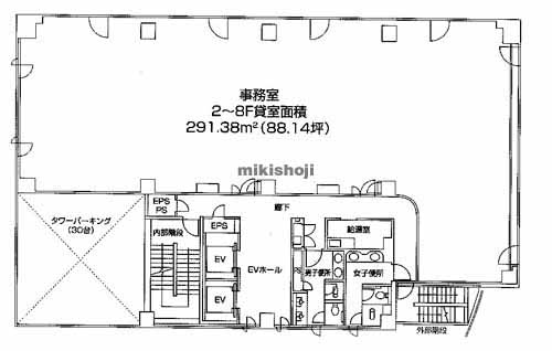 博多１０９１ビル 平面1