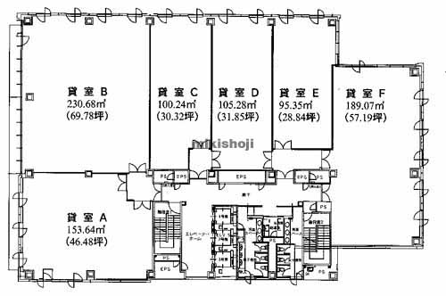 アーバンネット博多ビル 平面1