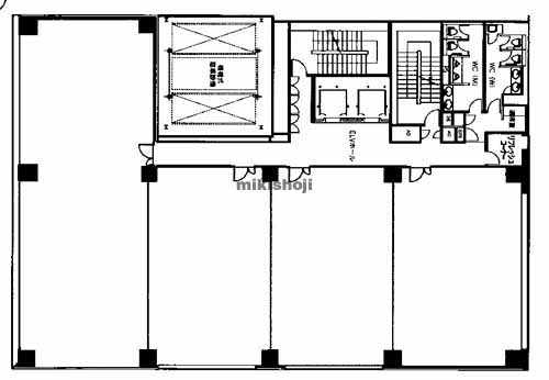 ＪＲ博多駅東ＮＳビル(Ｓ館) 平面1