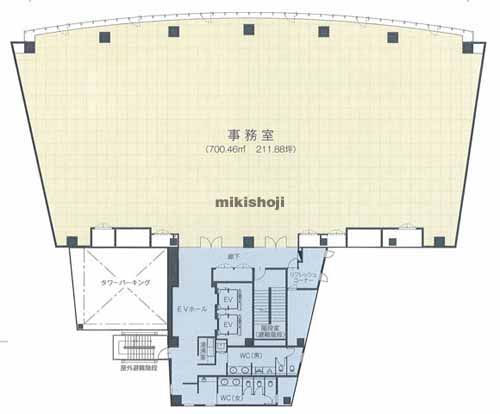 天神ノースフロントビル 平面1
