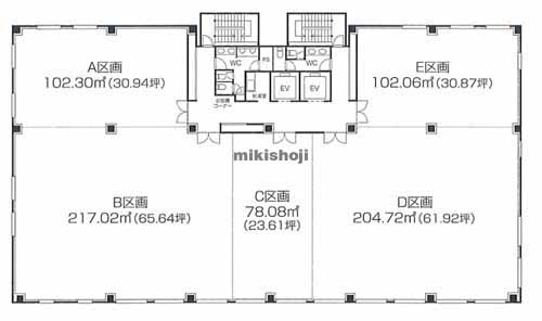 リファレンス駅東ビル 平面1