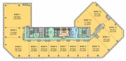鹿児島中央ターミナルビル 平面1