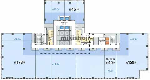 ＪＲＪＰ博多ビル 平面1