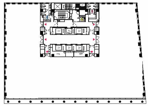 紙与博多中央ビル 平面1