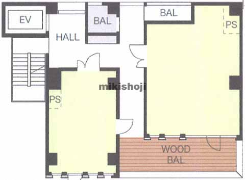 ニューガイア渡辺通BLDG． 平面1