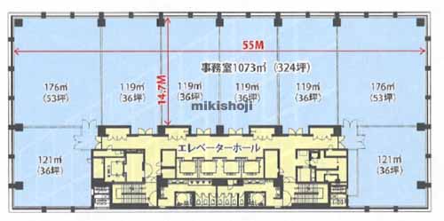 九勧承天寺通りビル 平面1