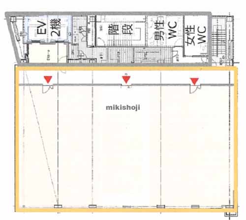 九州フィナンシャルグループ福岡ビル 平面1