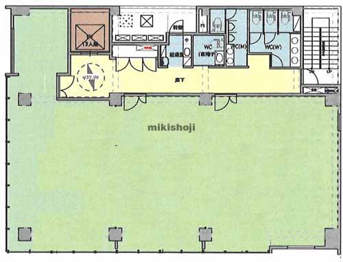 佐賀駅前ノースフロントビルディング 平面1