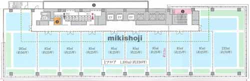 日本生命熊本ビル 平面1