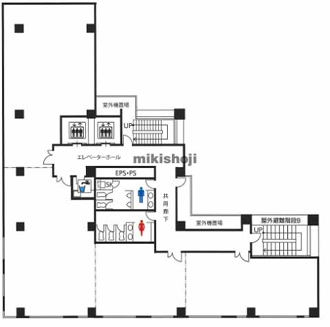 オフィスニューガイアビルディング大分駅前№８０ 平面1