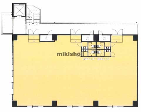 熊本市のＫＡＭＩＮＯＵＲＡ ＳＡＭＵＲＡＩ ＢＬＤ． 平面1