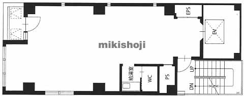 ﾆｭｰｶﾞｲｱﾋﾞﾙﾃﾞｨﾝｸﾞ天神North　№79 平面1