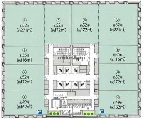 電気ビル西館 平面1