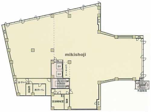 赤坂ロングビーチビル 平面1