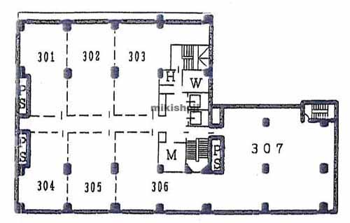 共同ビル（銀座７丁目） 平面1
