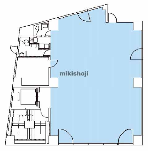 神楽坂外堀通りビル 平面1