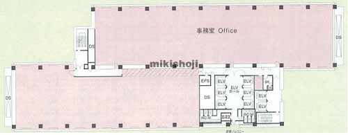 虎ノ門ダイビルウエスト 平面1