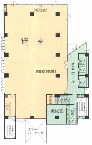 上野駅前ビル 平面1