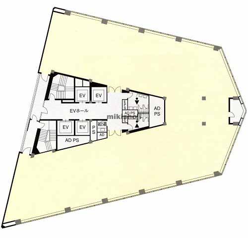 住友市ヶ谷ビル 平面1
