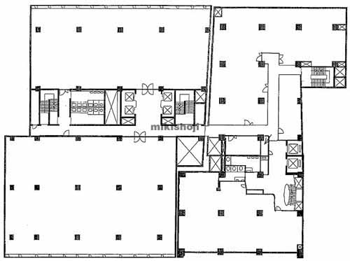 虎ノ門実業会館 平面1