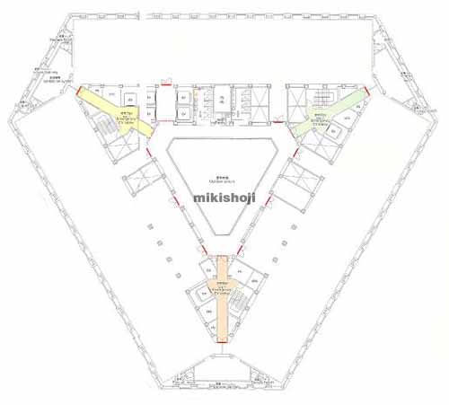 西新宿の新宿住友ビル 平面1