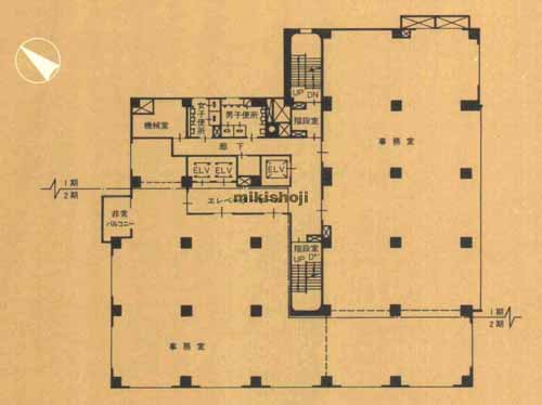 銀座２丁目松竹ビル 平面1