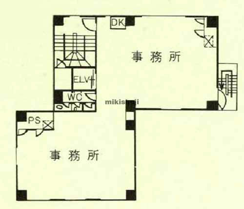 神田神保町の高橋ビル 平面1